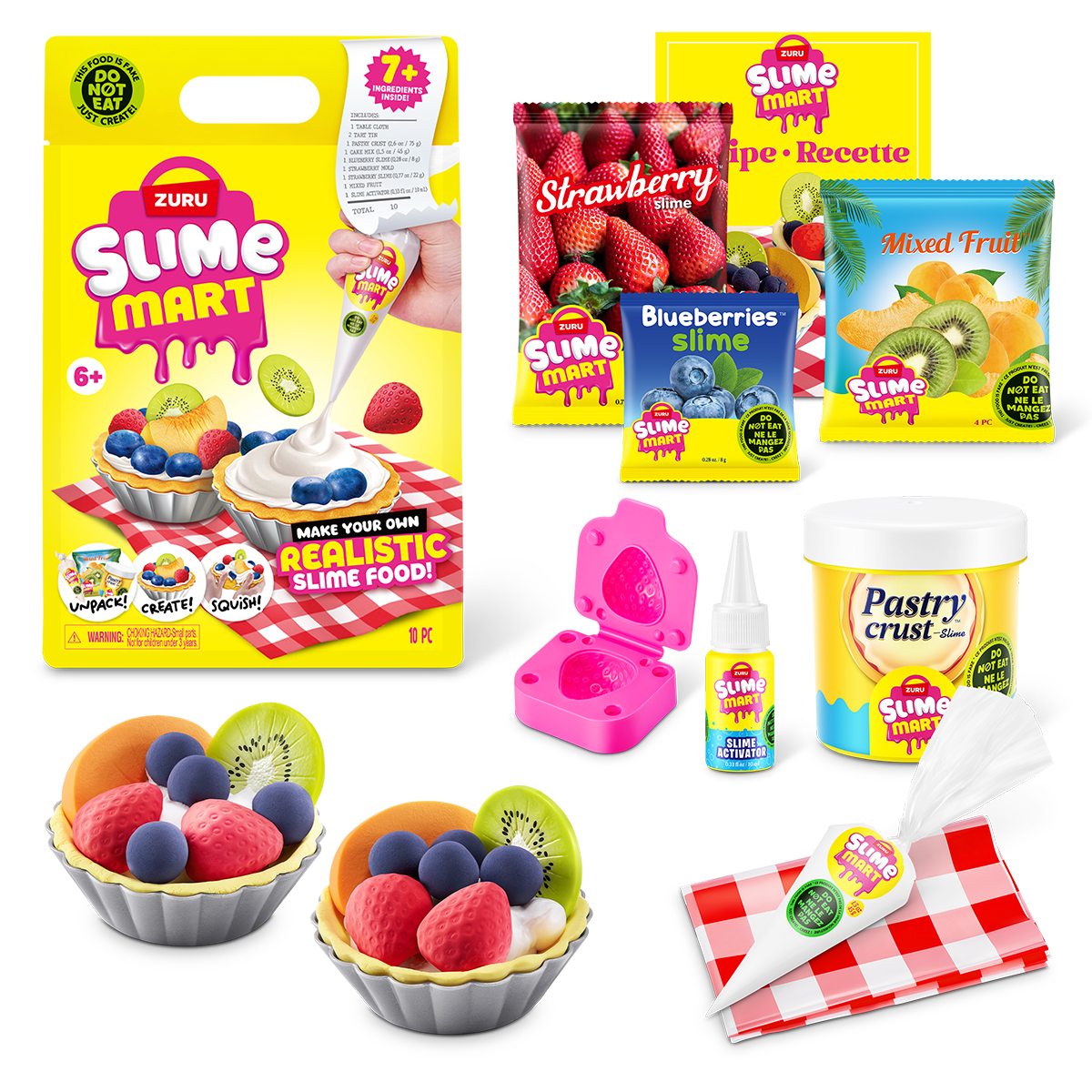 Игровой набор со слаймами SLIME MART серии "Shopping Bag" – ФРУКТОВЫЙ ТАРТ, 15901E 1