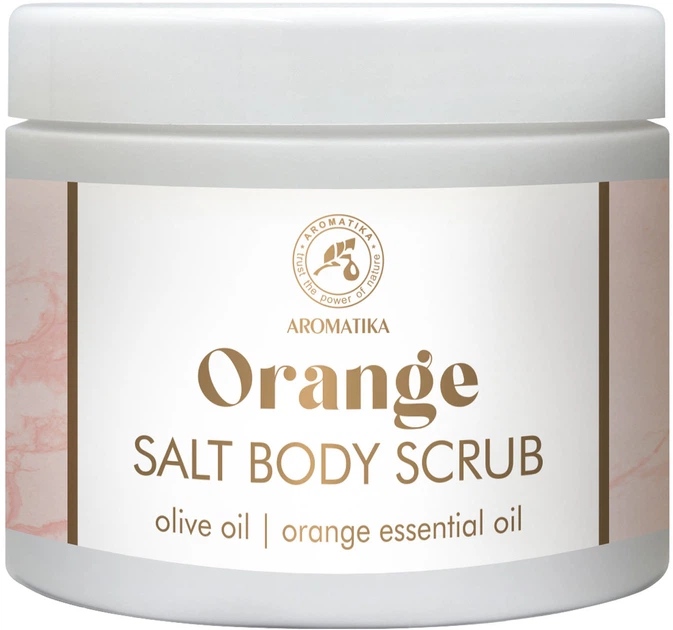 Скраб косметичний для тіла Ароматика, сольовий "Апельсин" 500 гр