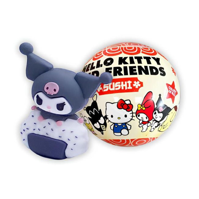 Фигурка-сюрприз в шаре Cool Things серии "Hello Kitty" - СУШИ-ПАТИ (в дисп., в асс.), НК027