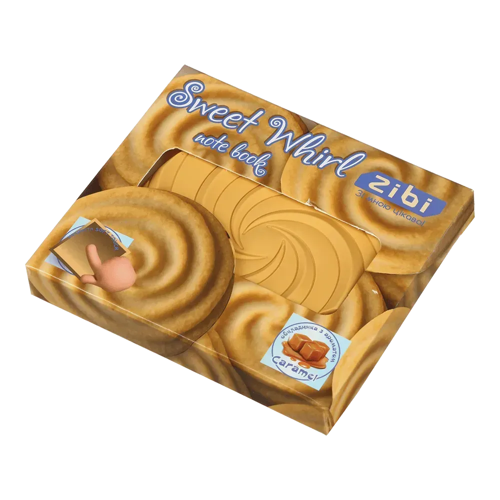 Блокнот 90*90 мм 80 л "Sweet whirl", нелин., ароматизированная Soft touch обкл., ZB.12470-49 3
