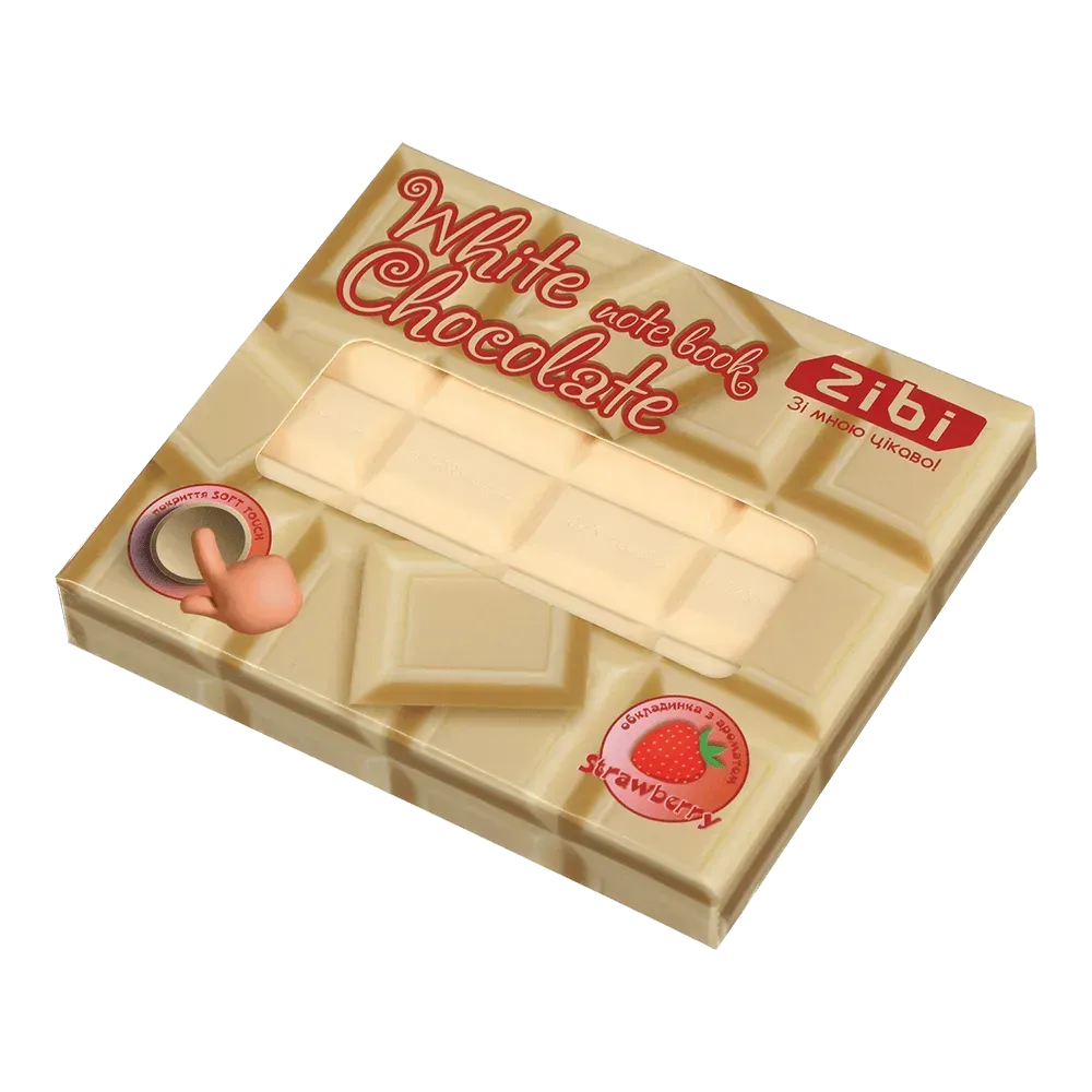 Блокнот 90*90 мм 80 л "White Chocolate", нелин., ароматизированная Soft touch обкл., ZB.12470-12 3