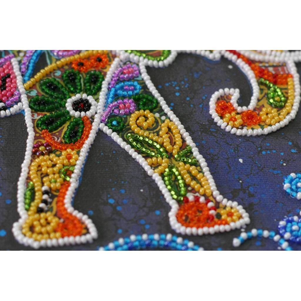 Набор-миди для вышивки бисером "Индийский слон", AMB-046 4