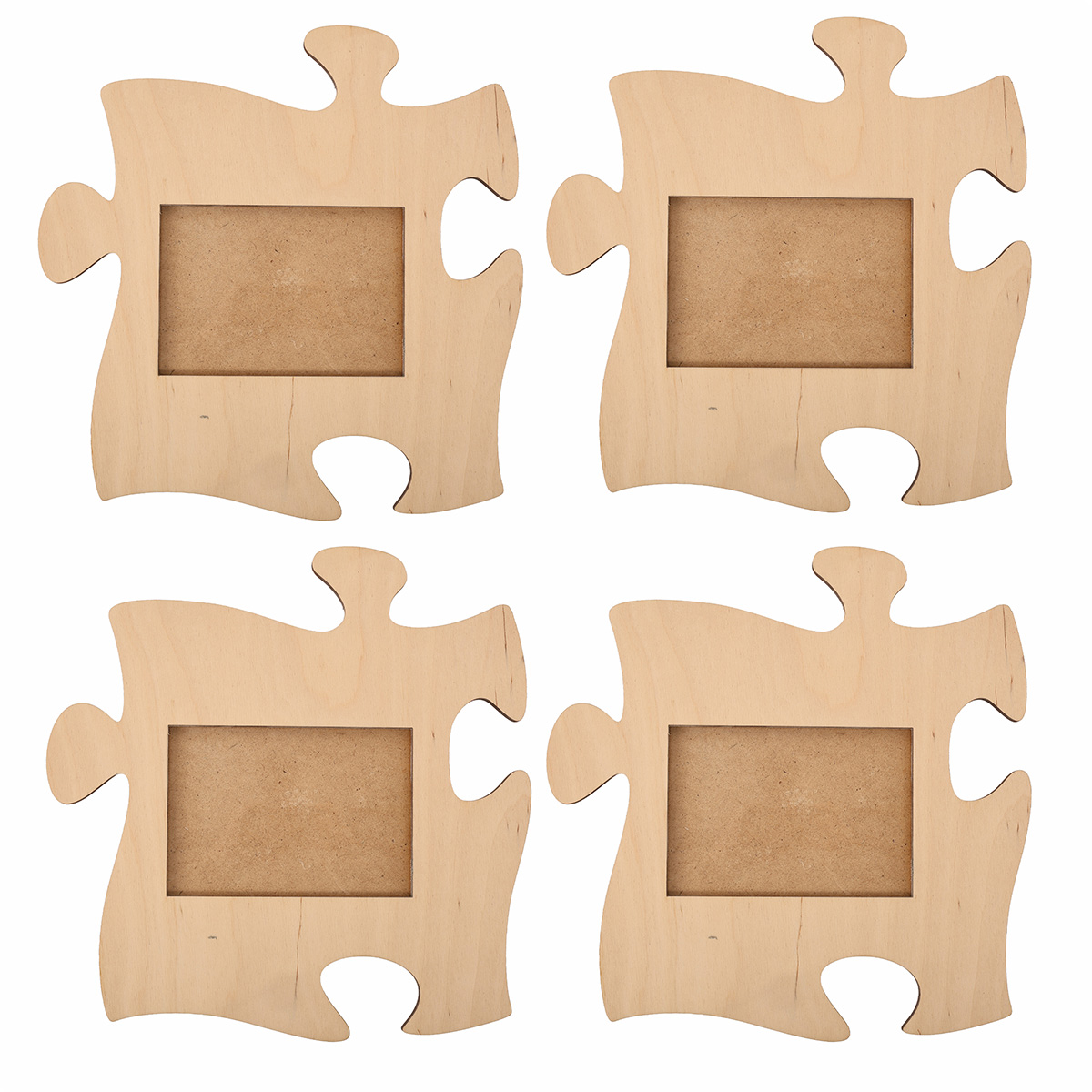 Набір фоторамок в вигляді чотирьох пазлів "Our family", Ф24