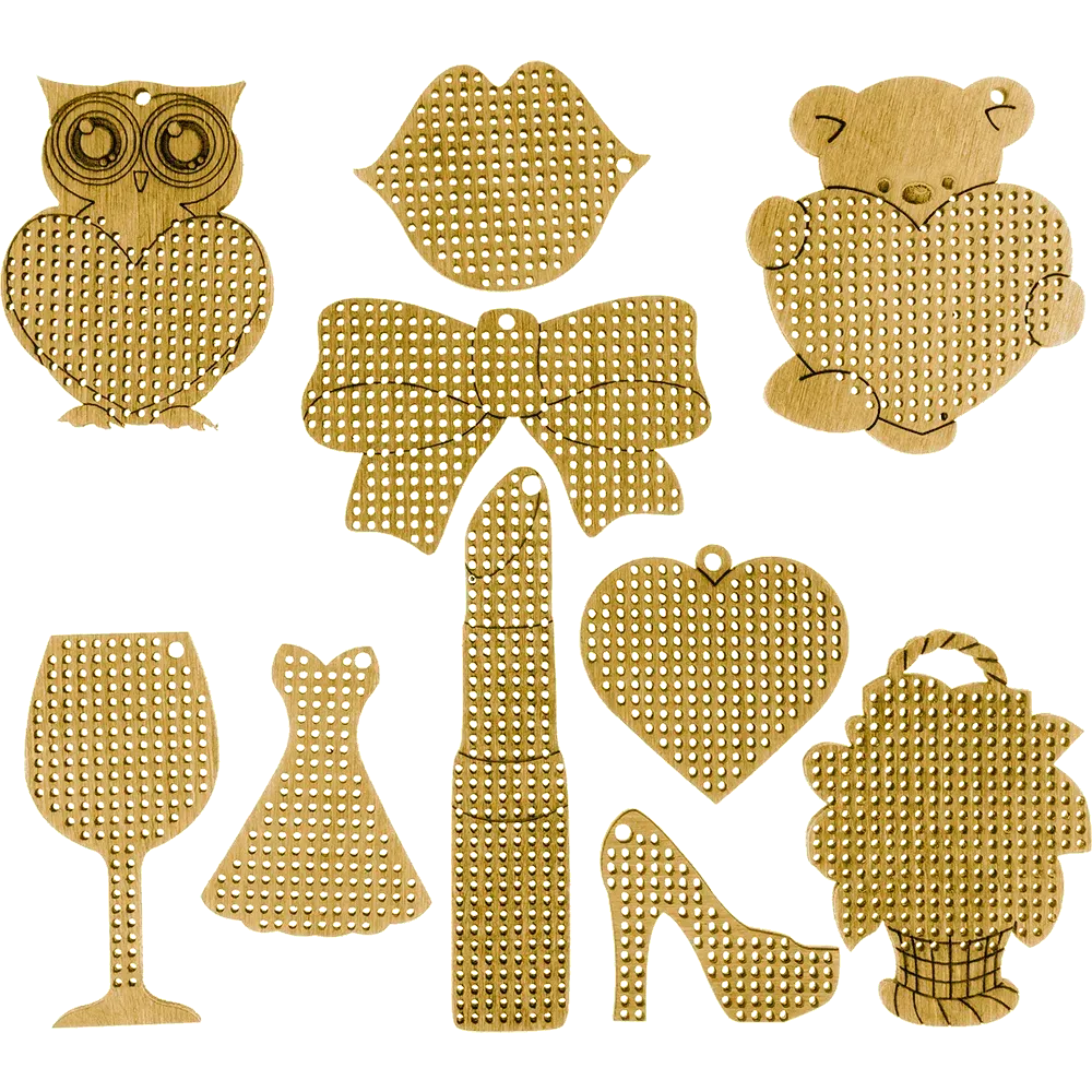 Набір заготiвок для вишивання по дереву, FLSW-001 1