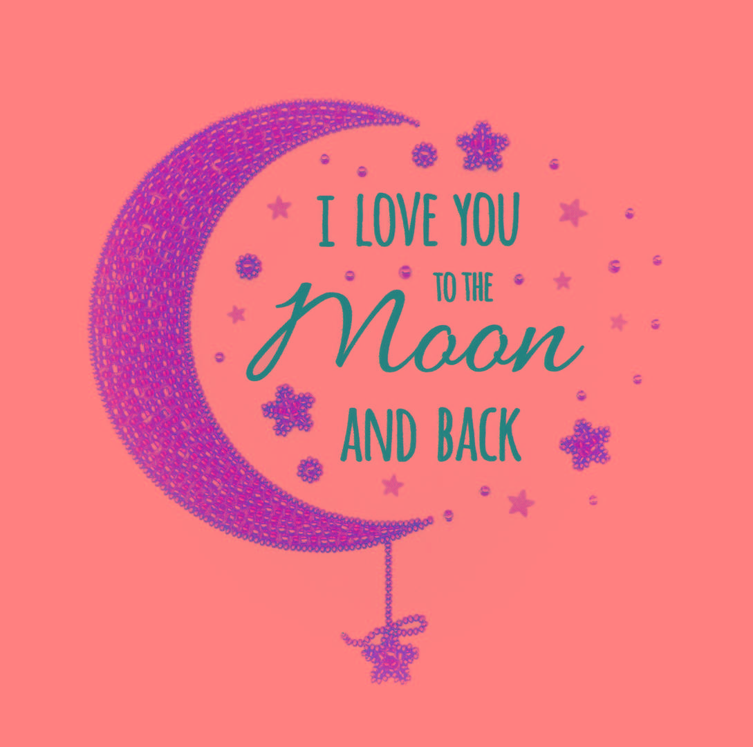 Набір для вишивання Кохаю тебе до Місяця, 33007, Miniart-Crafts