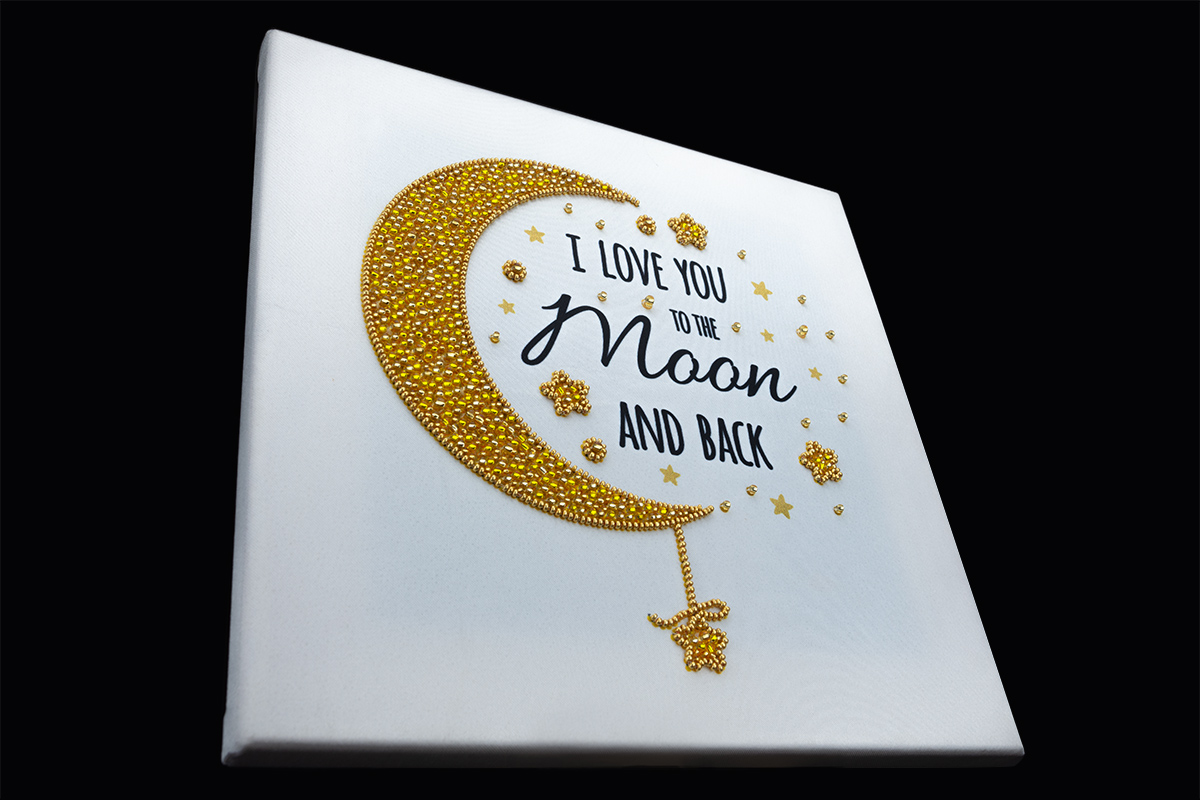 Набір для вишивання Кохаю тебе до Місяця, 33007, Miniart-Crafts 1