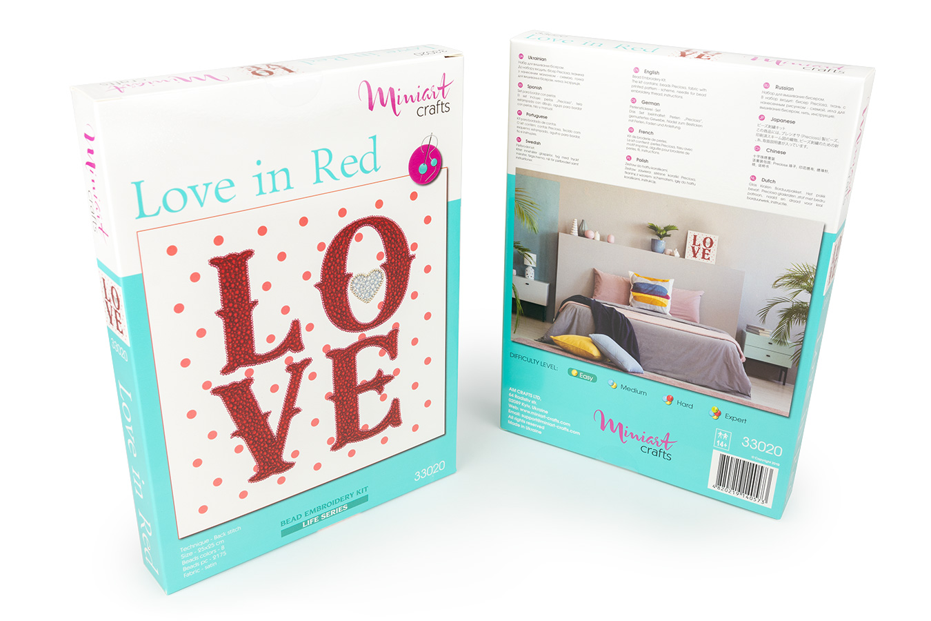 Набір для вишивання Кохання Червоний колір, 33020, Miniart-Crafts 3