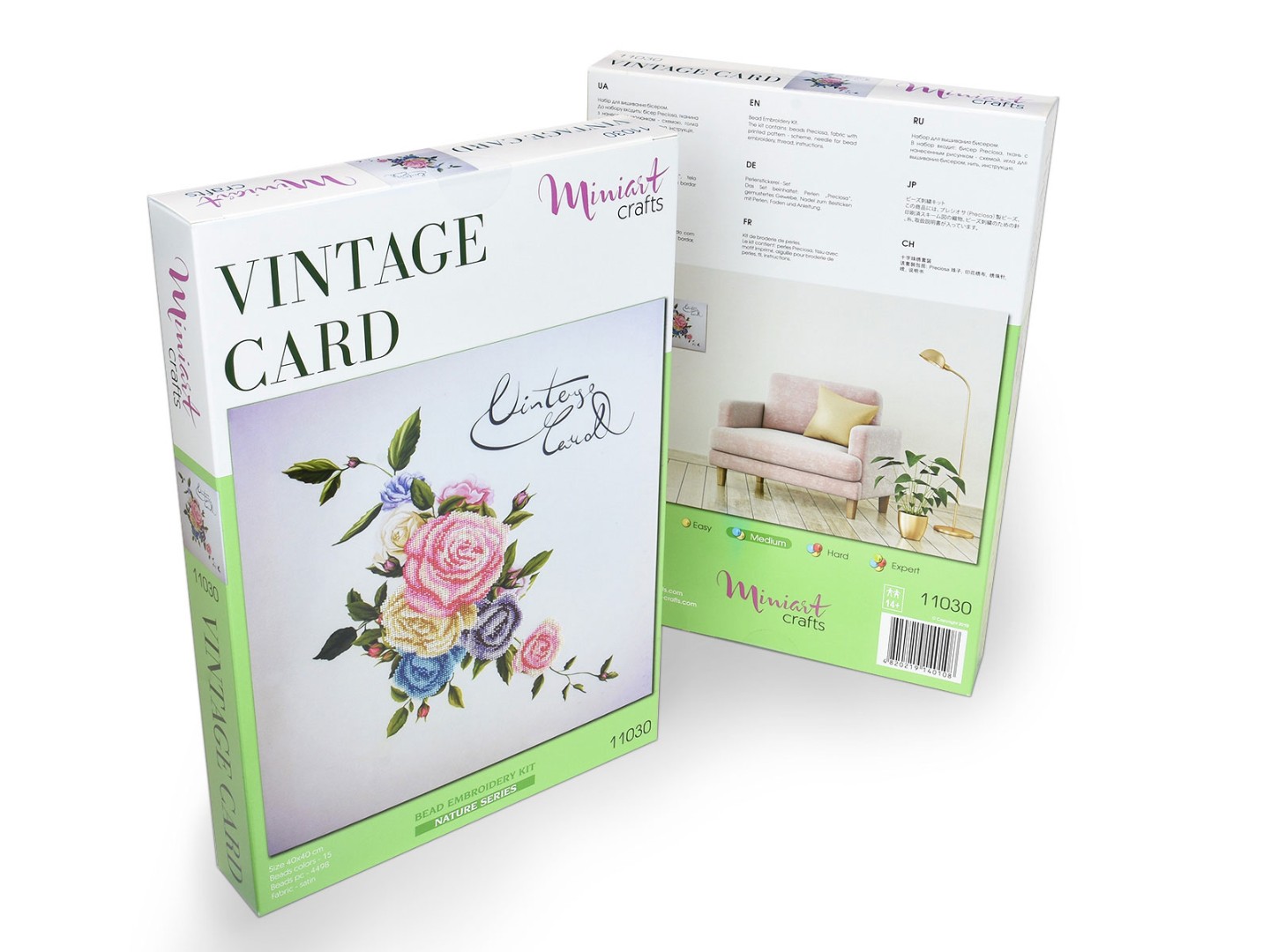 Набор для вышивания Винтажная открытка, 11030, Miniart-Crafts 4