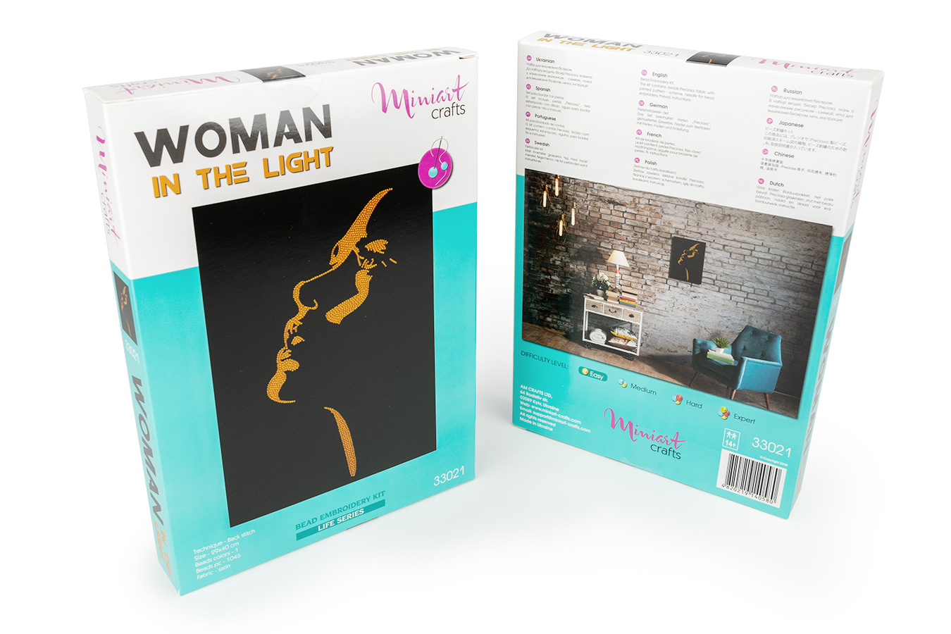 Набор для вышивания Дама в Свете, 33021, Miniart-Crafts 4