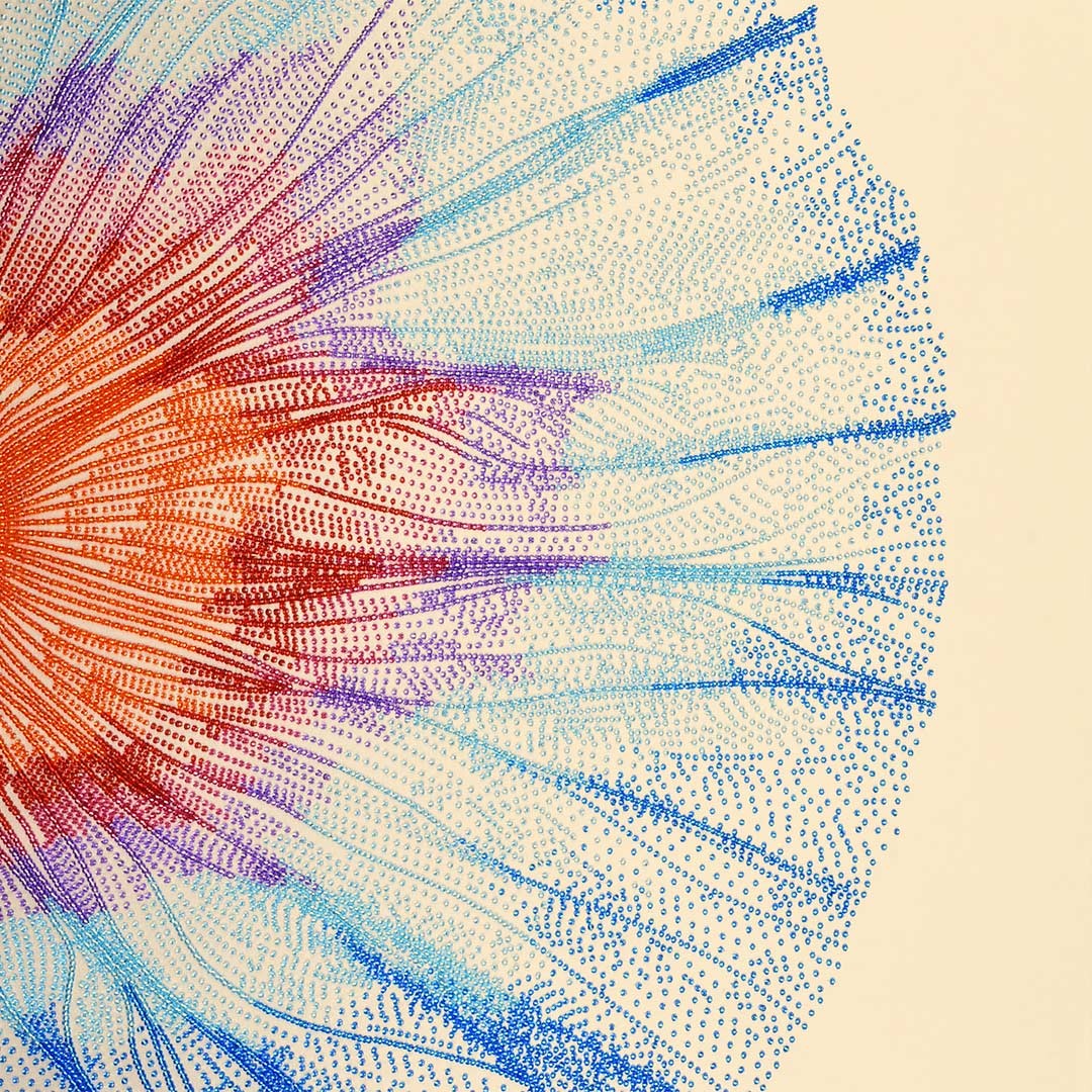 Набор для вышивания Абстрактный цветок, 55013, Miniart-Crafts