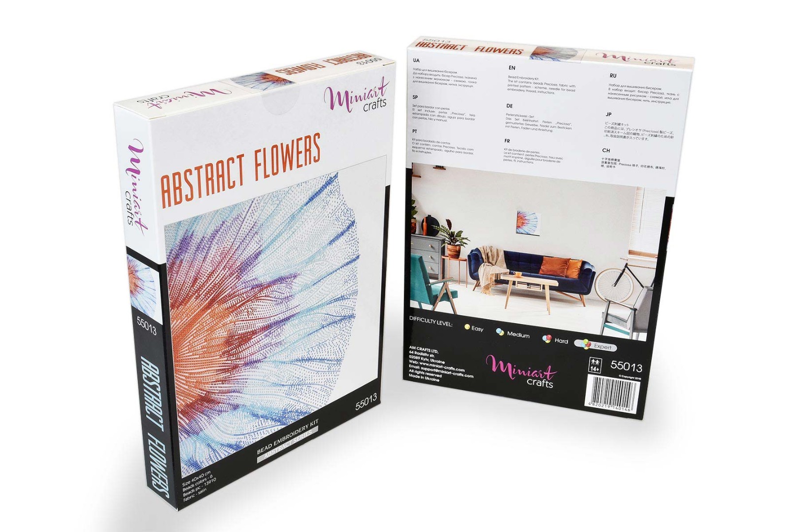 Набор для вышивания Абстрактный цветок, 55013, Miniart-Crafts 3