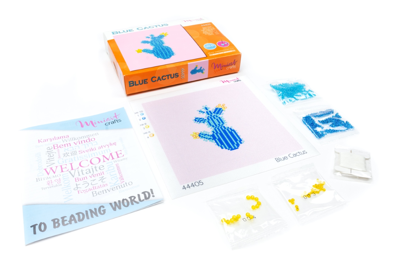 Набор для вышивания Голубой Кактус, 44405, Miniart-Crafts 2