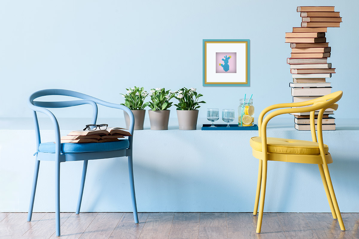 Набор для вышивания Голубой Кактус, 44405, Miniart-Crafts 3