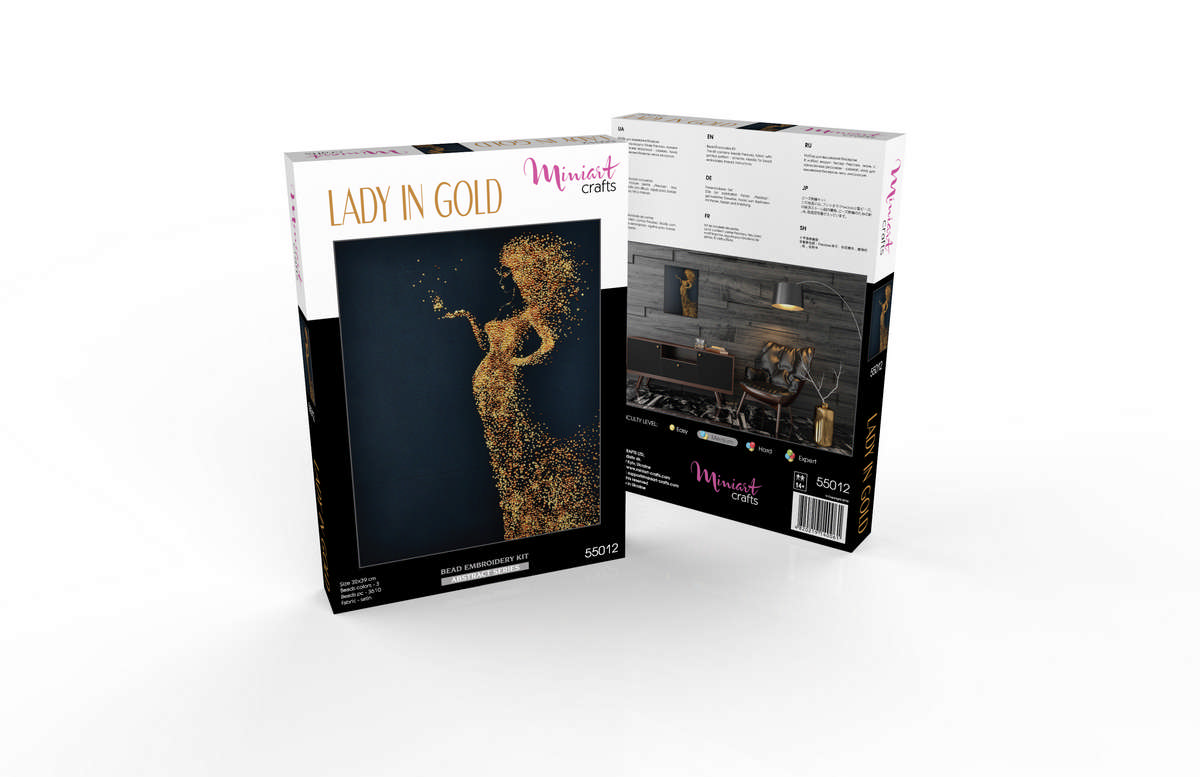 Набор для вышивания Женщина в золоте, 55012, Miniart-Crafts 4