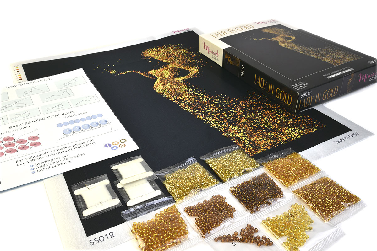 Набор для вышивания Женщина в золоте, 55012, Miniart-Crafts 2
