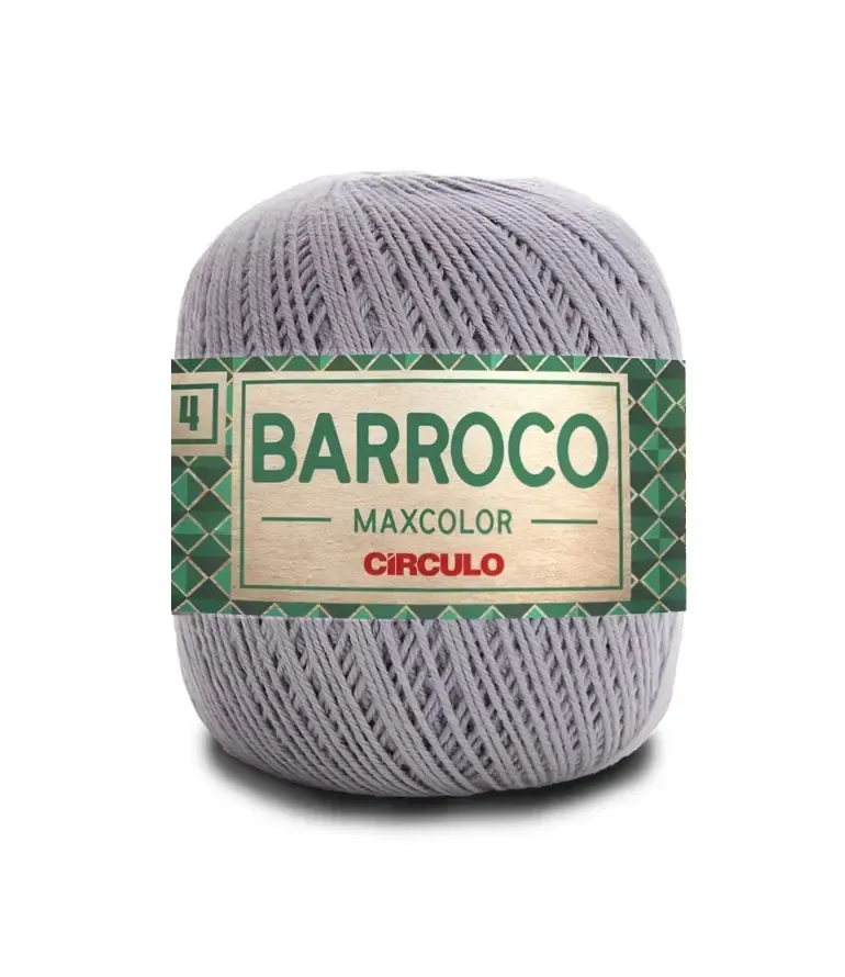 Пряжа 8212 Светло-серый (100% хлопок, 200гр. 338м. 6 мот. в уп.), ТМ "Barroco Maxcolor 4"