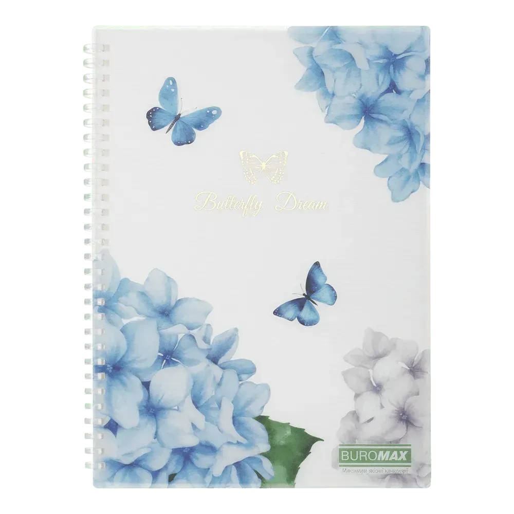 Зошит для записів B5, 80 арк " Arabeski", клітинка, пластикова обкладинка, прозорий, BM.2586-00