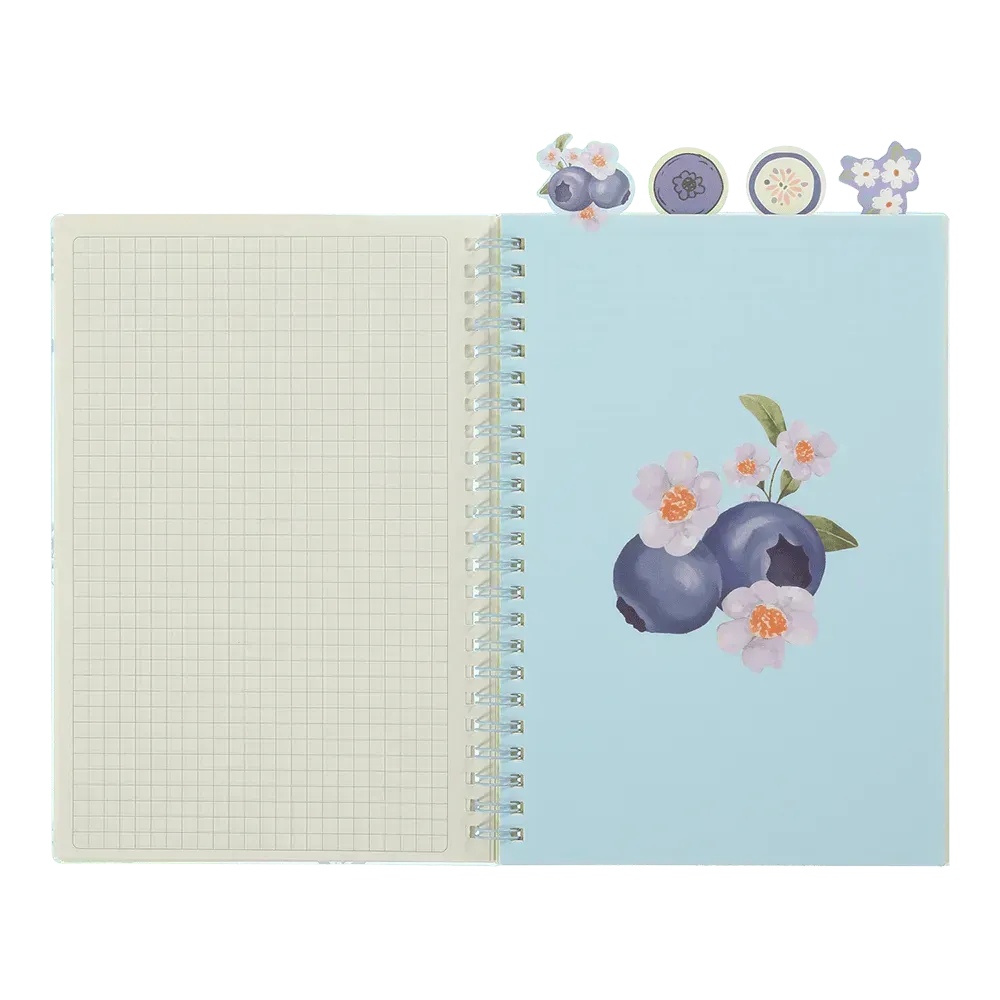 Зошит для записів А5 80 арк Arabeski, клітинка, пластикова обкладинка, кобальтовий, BM.2587-54 2