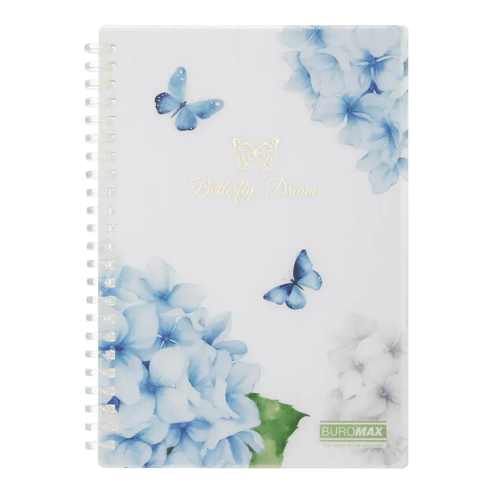 Зошит для записів А5 80 арк Arabeski, клітинка, пластикова обкладинка, прозорий, BM.2587-00