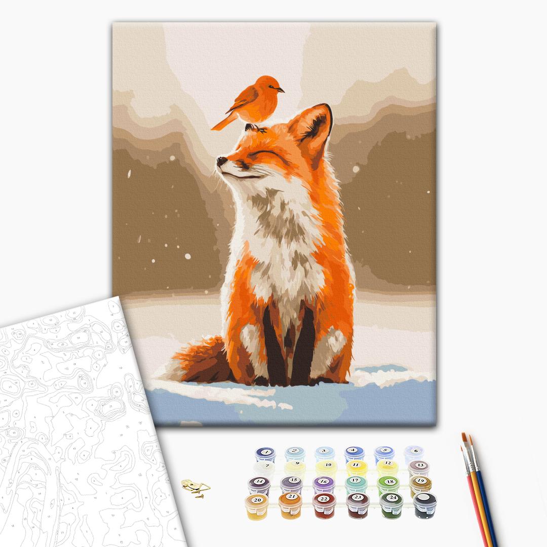 Картина по номерам 40*50 см "Друзья зимы", BS54489 1