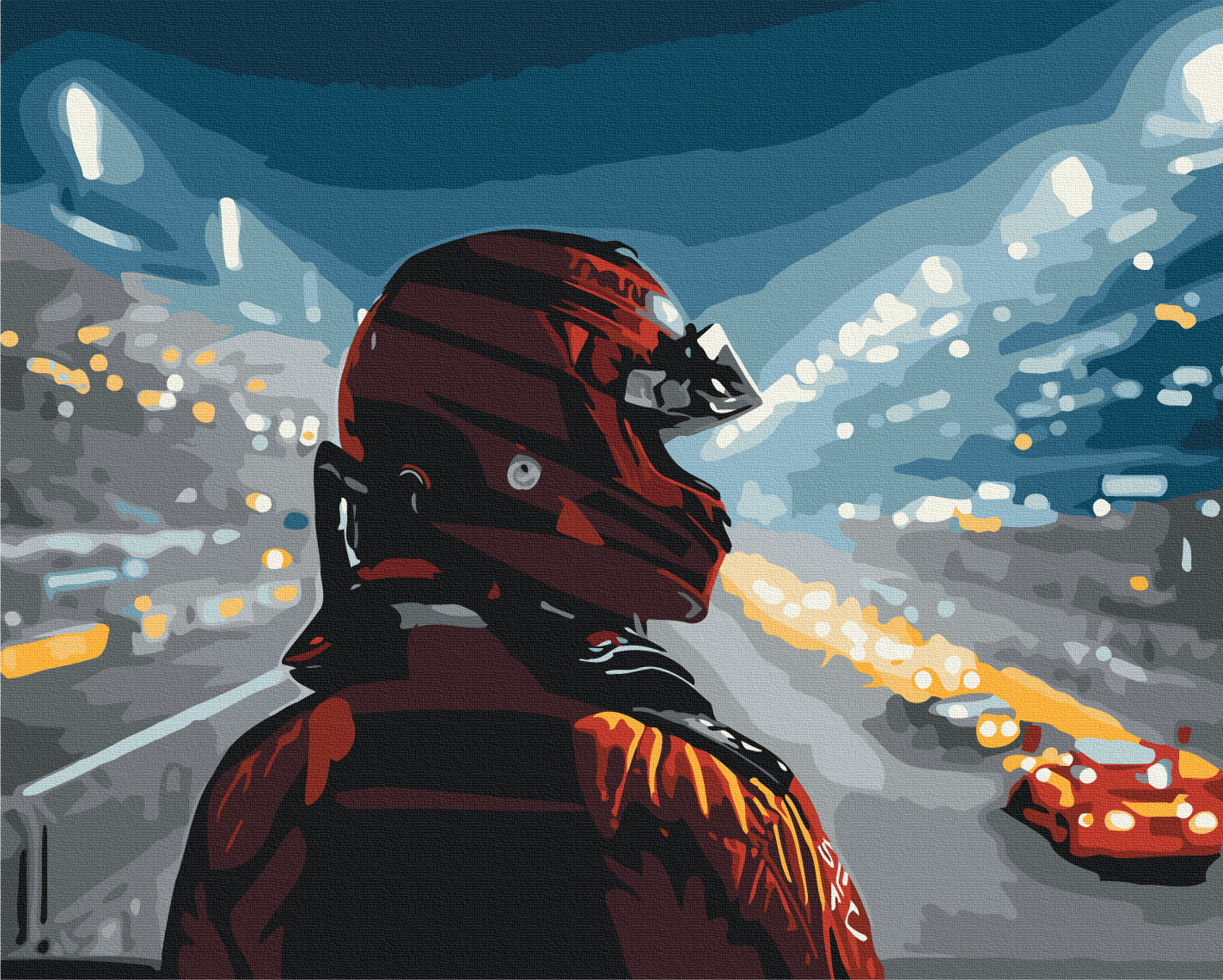 Картина по номерам 40*50 см "Пульс гонки", BS54518