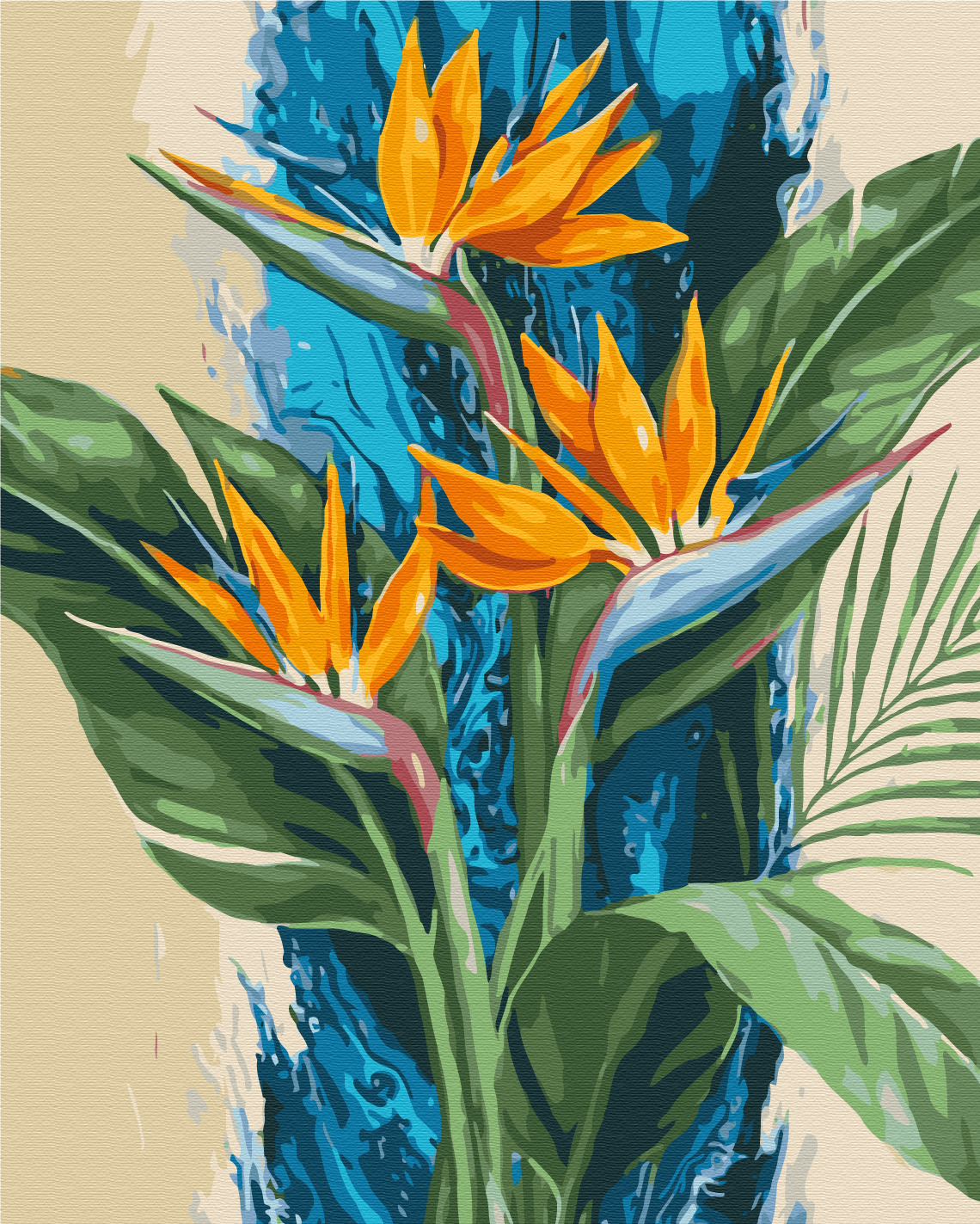 Картина по номерам 40*50 см "Тропические стрелиции © Анна Иноземцева", BS54556