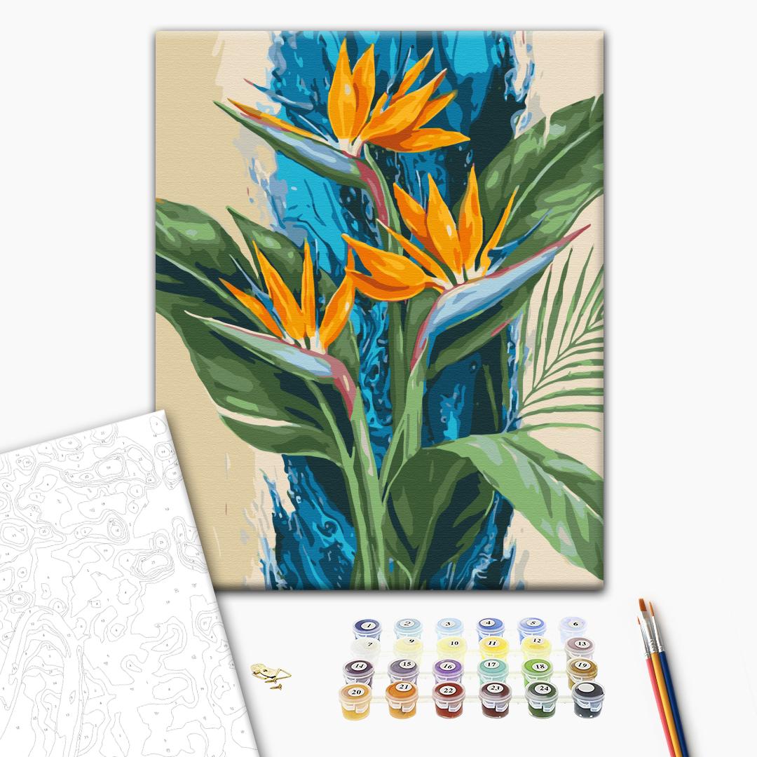 Картина по номерам 40*50 см "Тропические стрелиции © Анна Иноземцева", BS54556 1