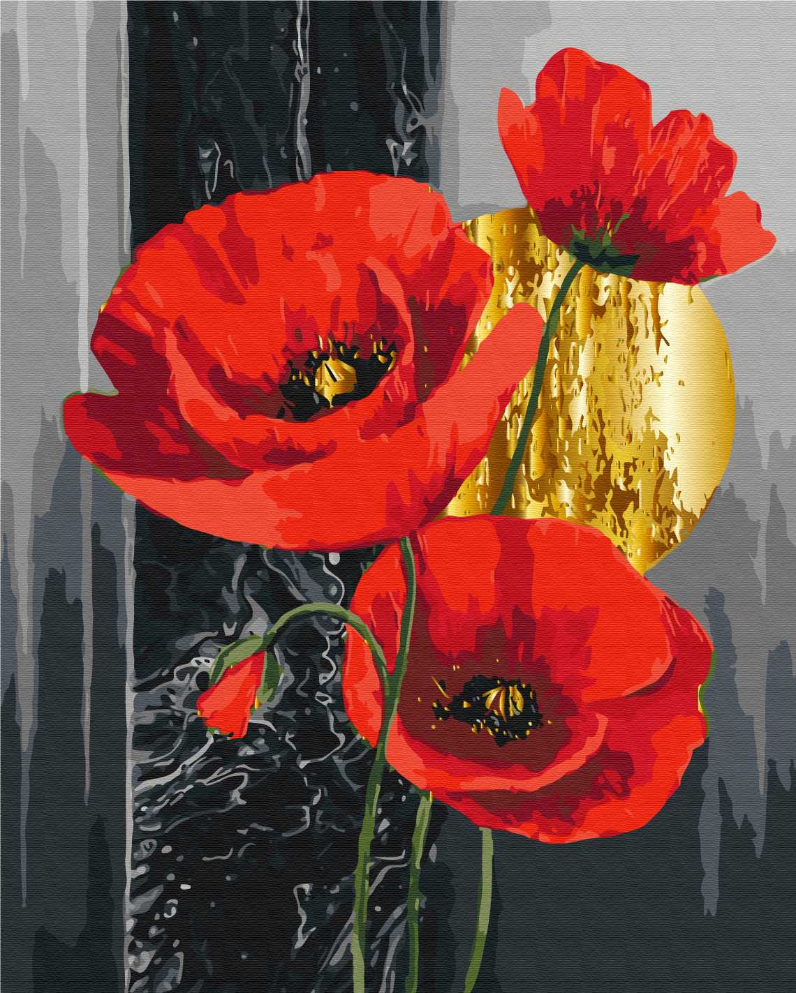 Картина по номерам 40*50 см "Красные маки" ©Анна Иноземцева", BS54558