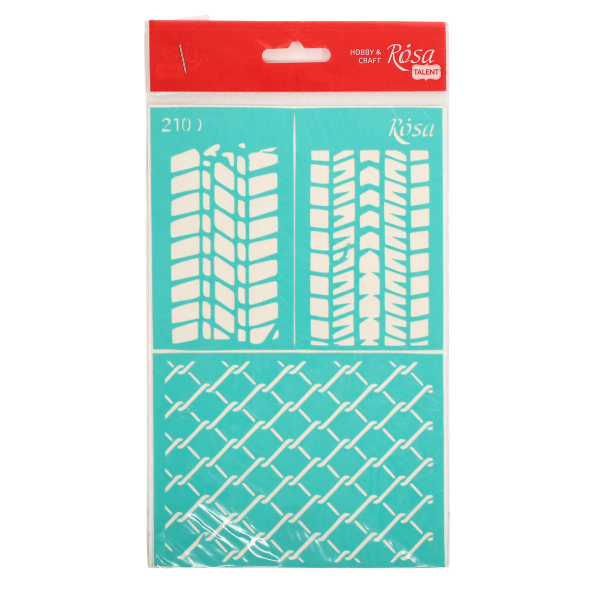 Трафарет самоклеючий Фоновий 13*20 см, №2100, серія "Стімпанк", ROSA Talent