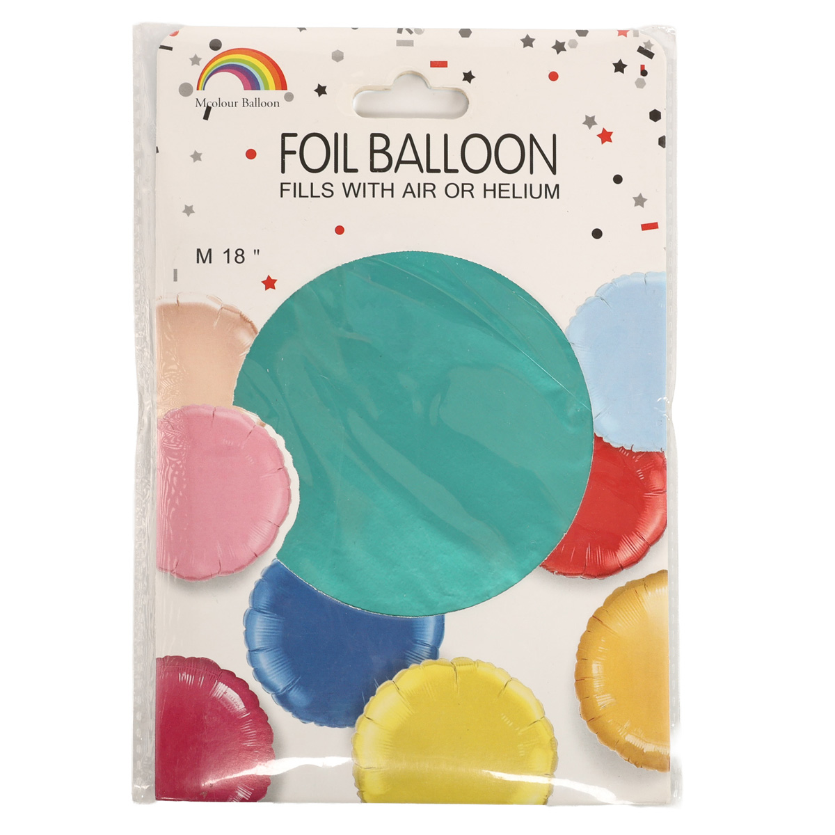 Воздушный шар матовый круглый, зеленый, 51-19615 1