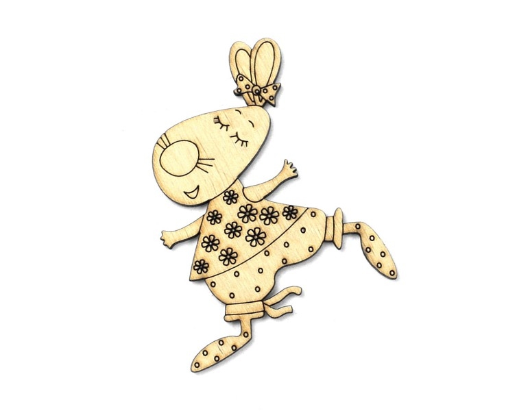 Заготовка магнита деревянная "Мечты-2" 60*85 мм, ZS040