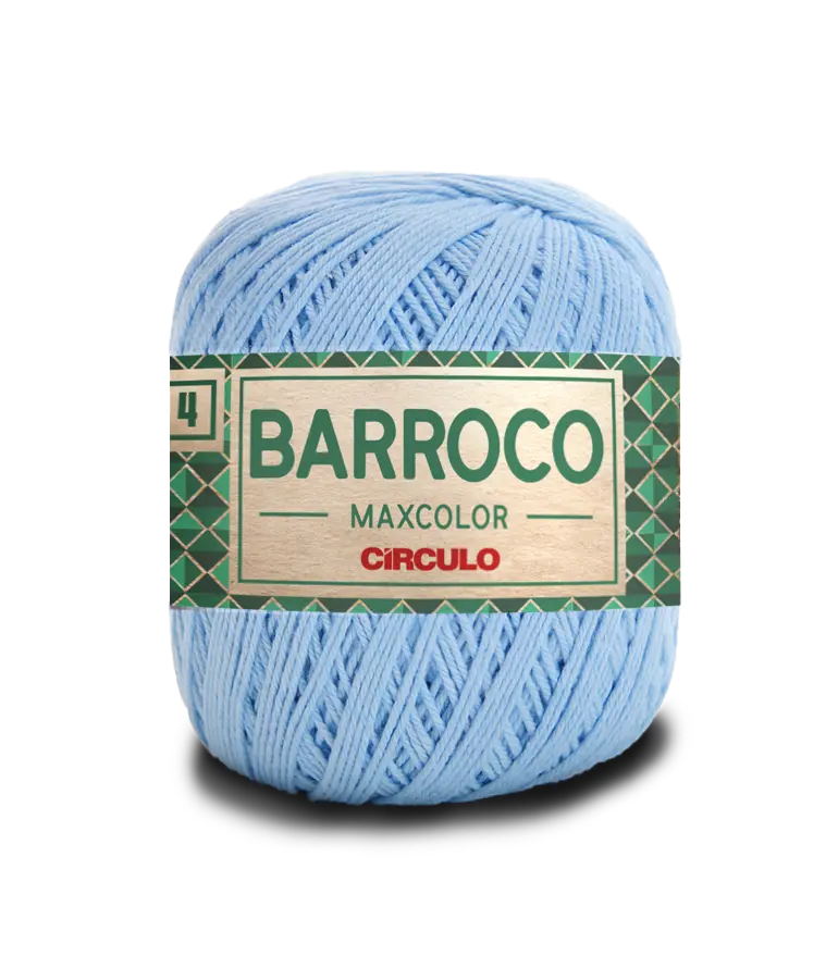 Пряжа 2012 Голубой (100% хлопок, 200гр. 338м. 6 мот. в уп.), ТМ "Barroco Maxcolor 4"