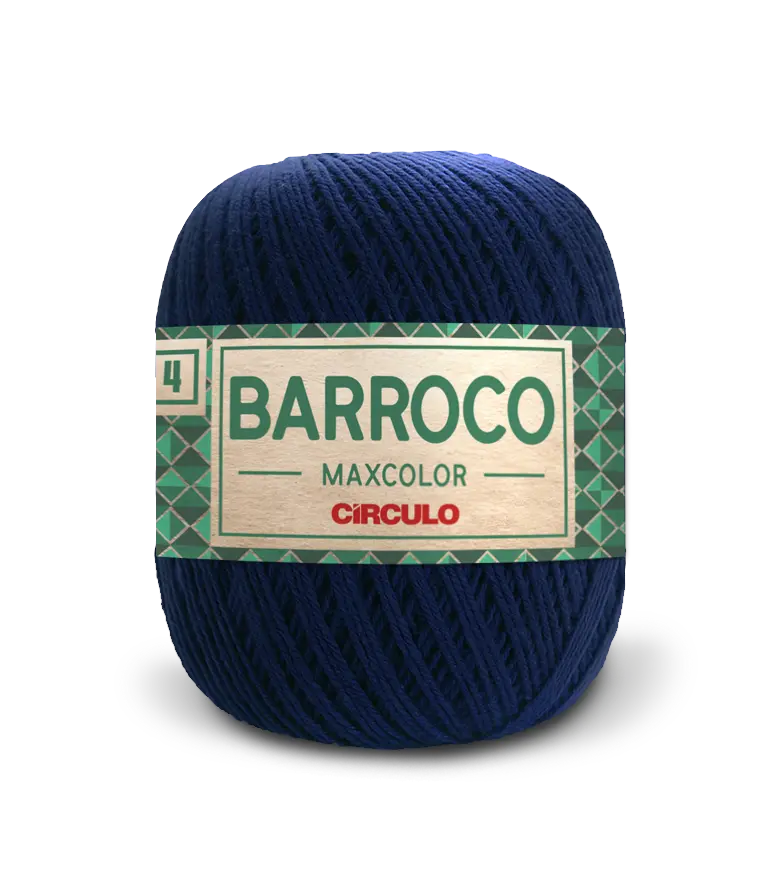 Пряжа 2856 Синий (100% хлопок, 200гр. 338м. 6 мот. в уп.), ТМ "Barroco Maxcolor 4"