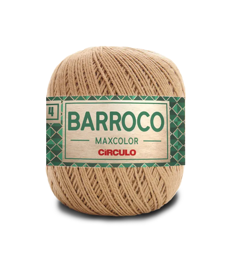 Пряжа 7684 Бежевый (100% хлопок, 200гр. 338м. 6 мот. в уп.), ТМ "Barroco Maxcolor 4"