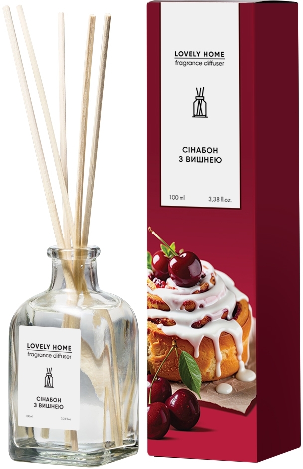 Аромадифузор "Cиннабон з вишнею" 100 мл, LOVELY HOME