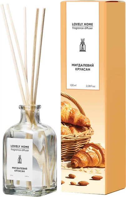 Аромадифузор "Мигдалевий круасан" 100 мл, LOVELY HOME