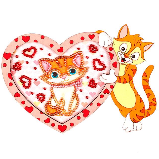 Магніт для вишивання бісером з фігурною рамкою, 13*9 см, FLD-029