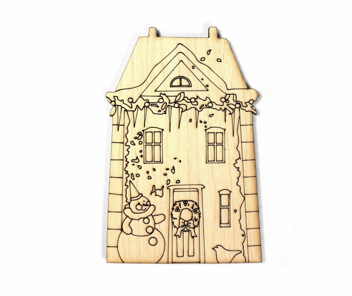 Заготовка деревянна "Рождество у Тильды, Домик", NY023-1