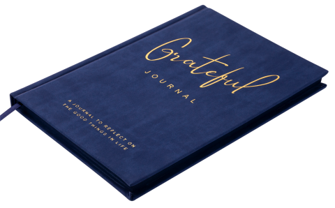 Блокнот деловой Grateful А5 96 л. чистый, обл. искусственная кожа, синий, BM.295019-01 *** 1