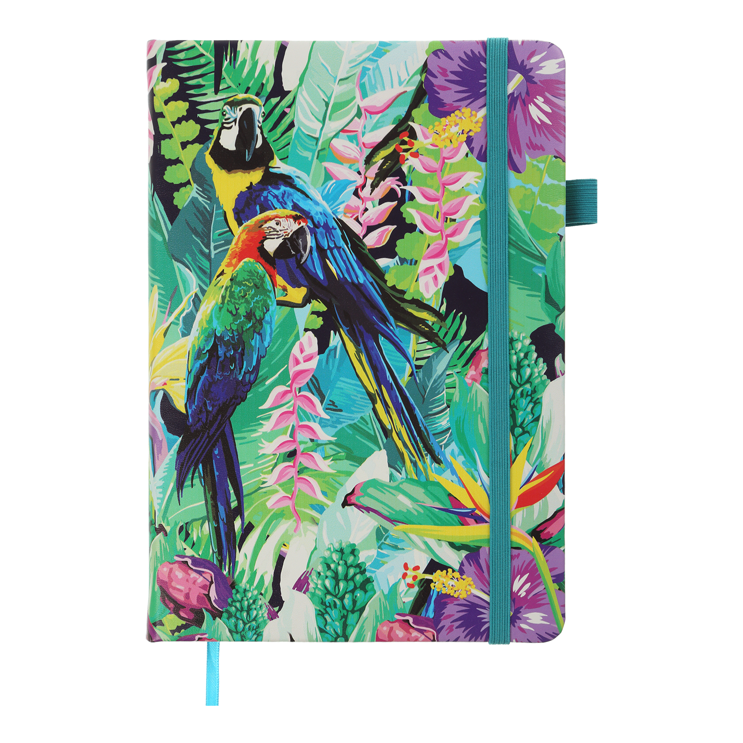 Блокнот деловой Exotic А5 96 л. кл, обл. искусственная кожа, бирюзовый, BM.295124-06