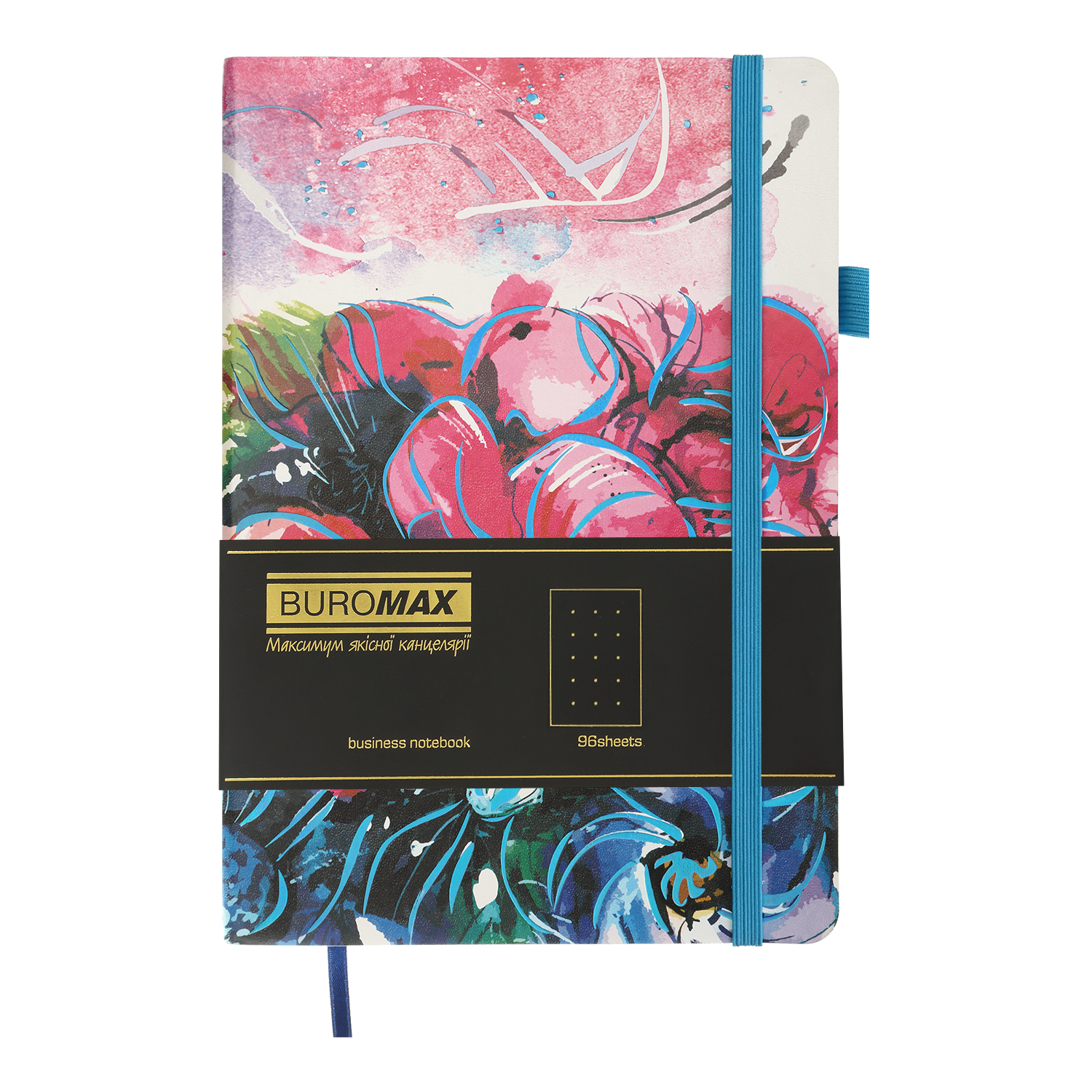 Блокнот деловой Cherie А5 96 л. крап. обл. искусственная кожа, синий, BM.295305-02 1