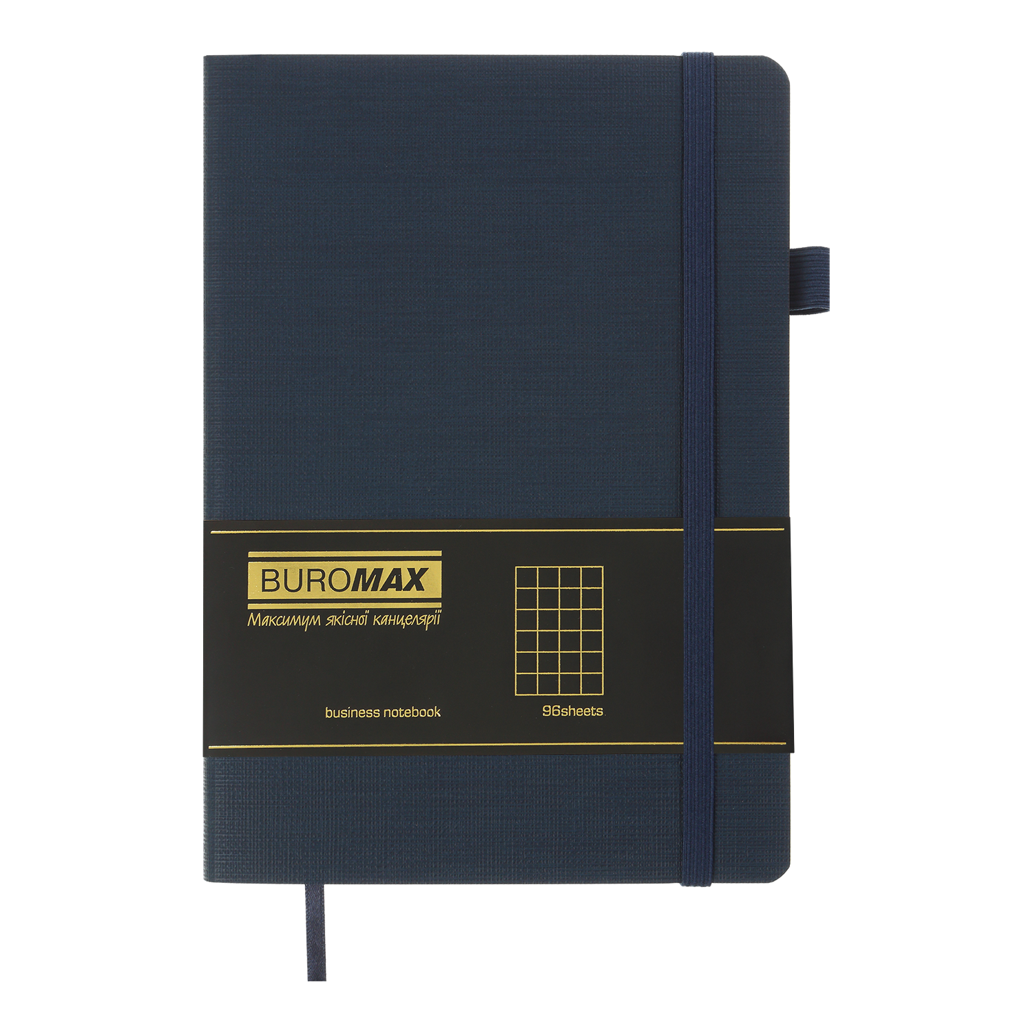 Блокнот деловой Color Tunes А5 96 л. кл. обл. искусственная кожа, темно-синий, BM.295100-03 1