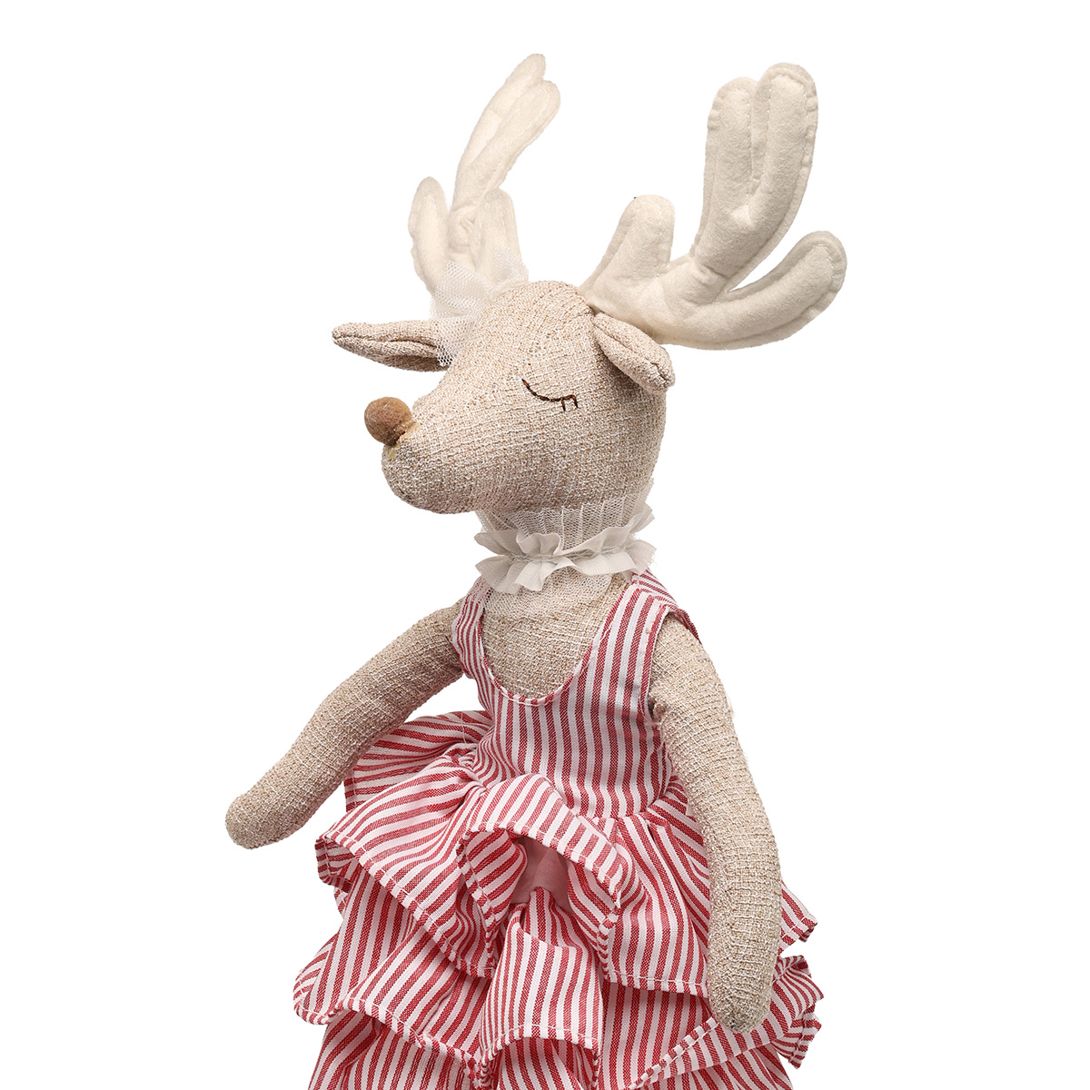 Прикраса новорічна Оленя-балерина на підставці 69 см рожева, 9768455 ТМ "A&G" 5