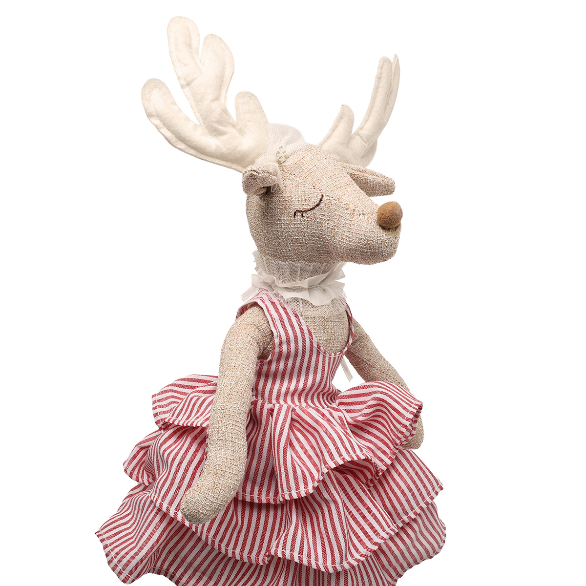 Прикраса новорічна Оленя-балерина на підставці 69 см рожева, 9768455 ТМ "A&G" 6