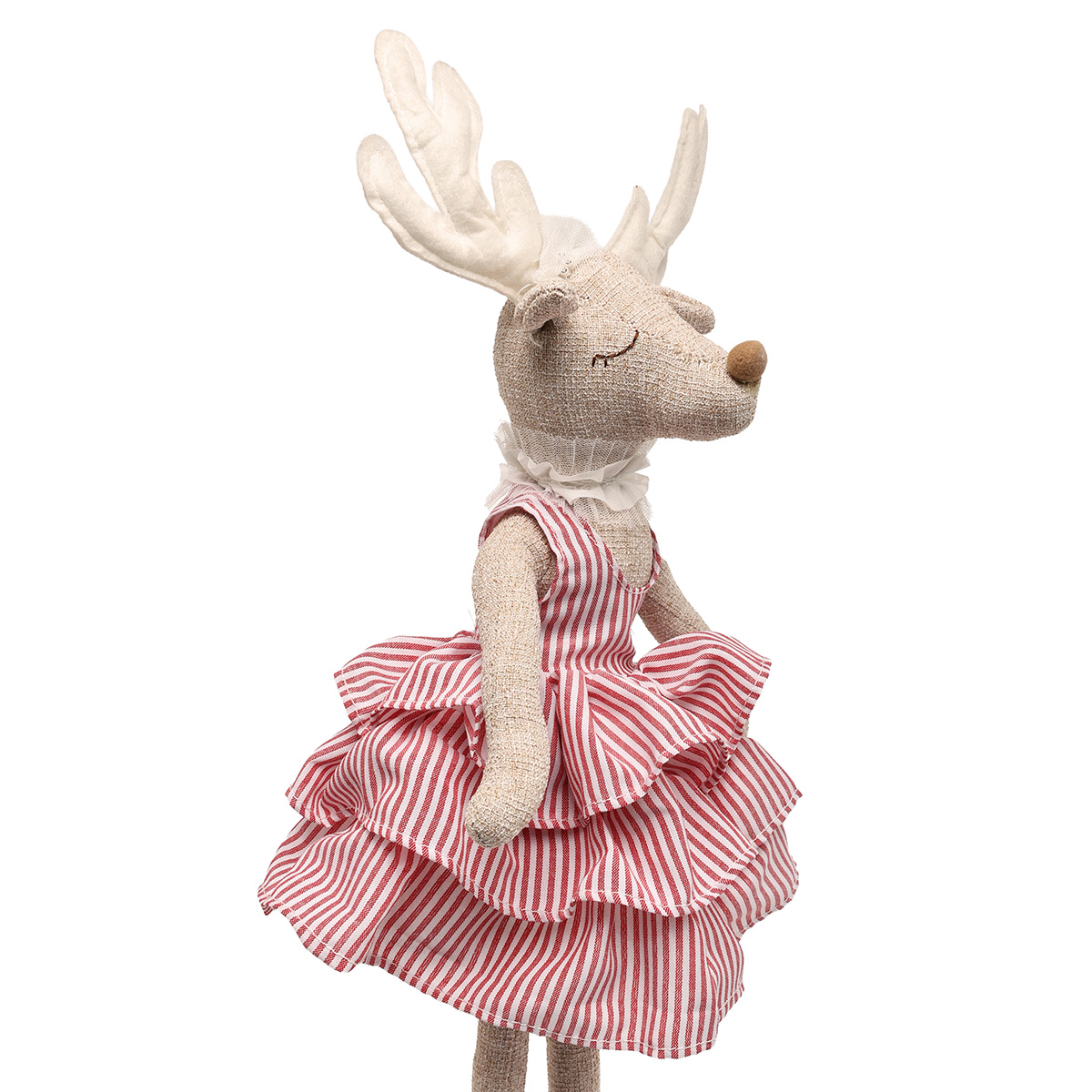 Прикраса новорічна Оленя-балерина на підставці 69 см рожева, 9768455 ТМ "A&G" 4