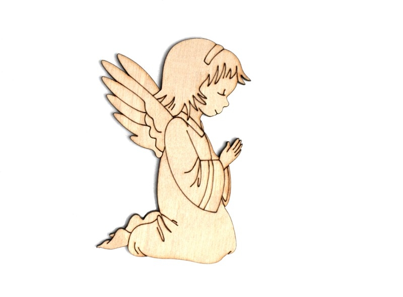 Заготовка деревянная "Молящийся ангел" подвес, NY004-1