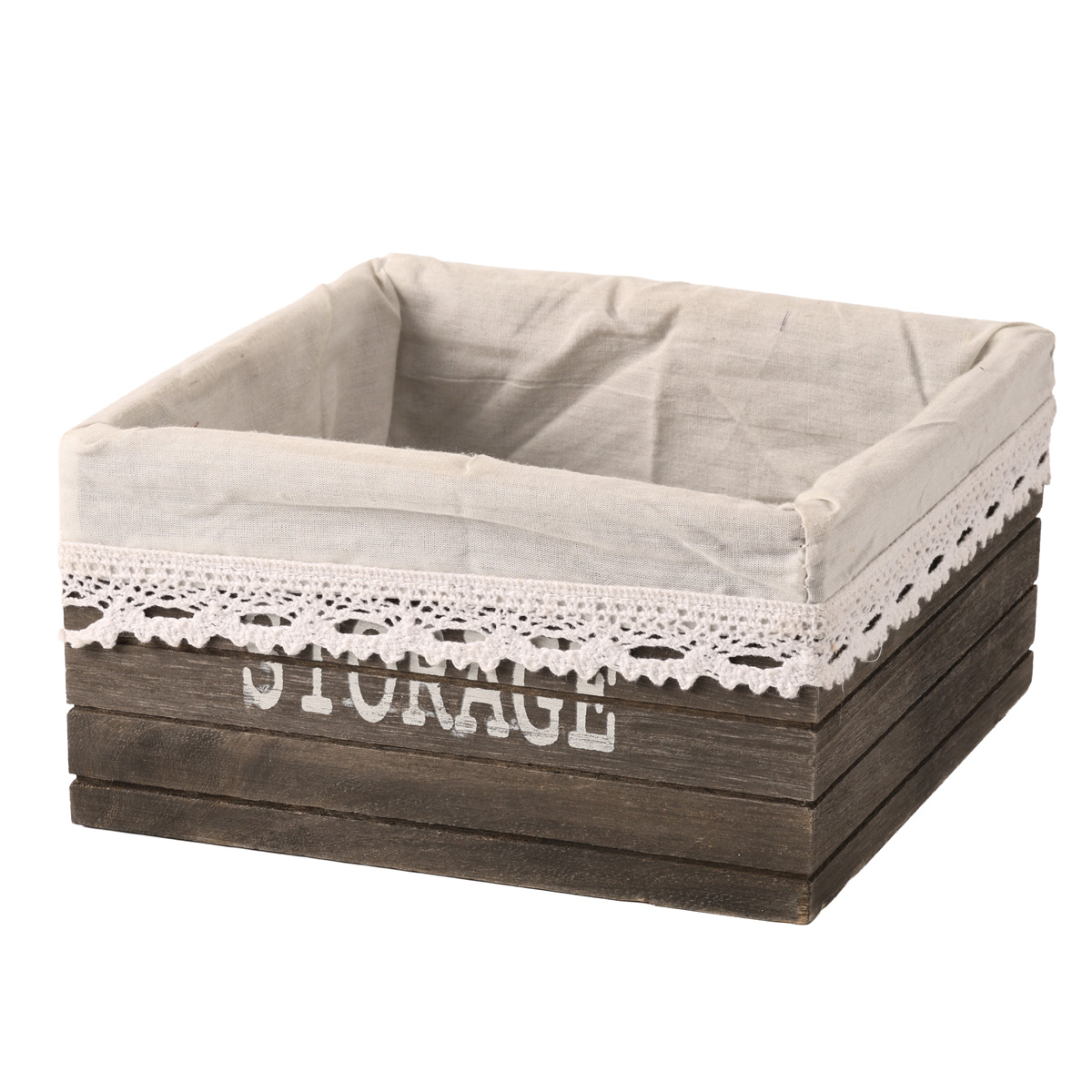 Подарункова коробка дерев`яна прямокут. сер, 19*19*10 см, 19081-13