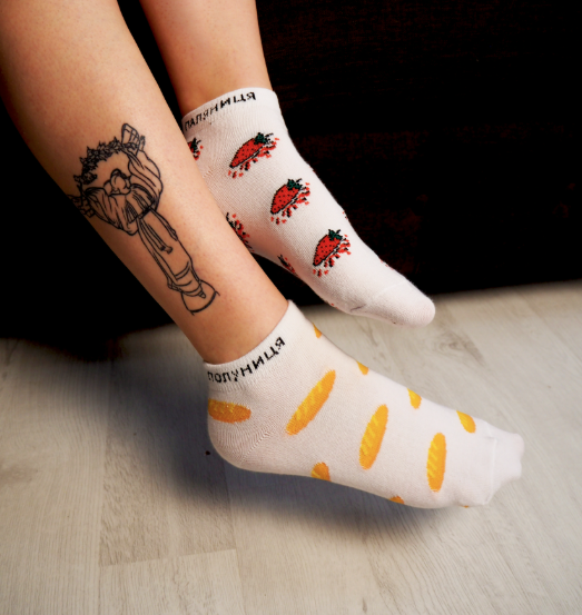 Шкарпетки "Паляниця" біла, 36-40, DSS001 3