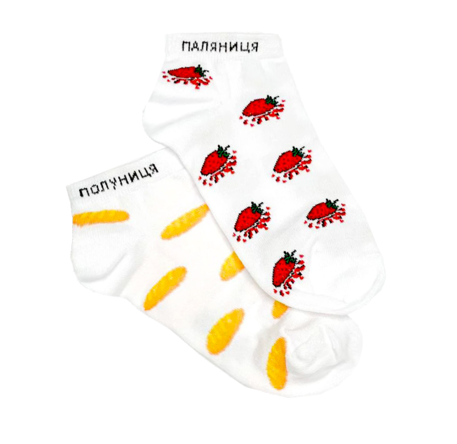 Шкарпетки "Паляниця" біла, 41-45, DSS002