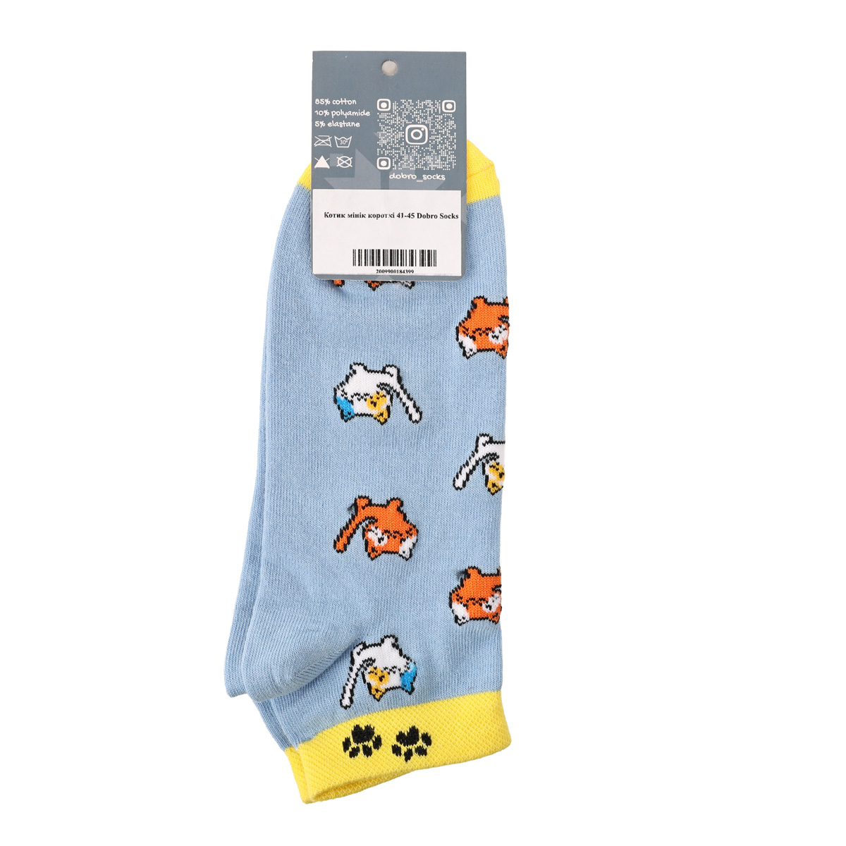 Шкарпетки "Котик мінік" короткі, 36-40, DSS011 2